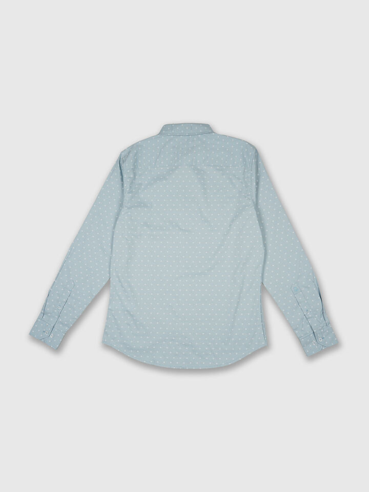 Fill Sleeve Giza Satin Print Shirt image number 6